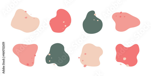 Organic blob shape. irregular round liquid vector element. abstract fluid art.