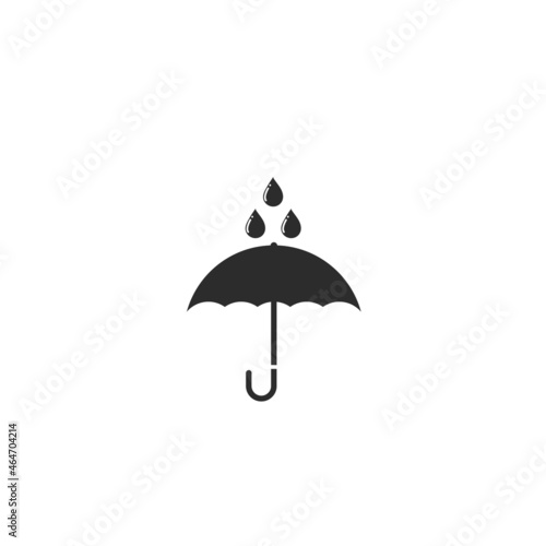keep dry and keep away from water sign icon vector illustration design template