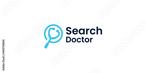 health doctor search logo design inspiration