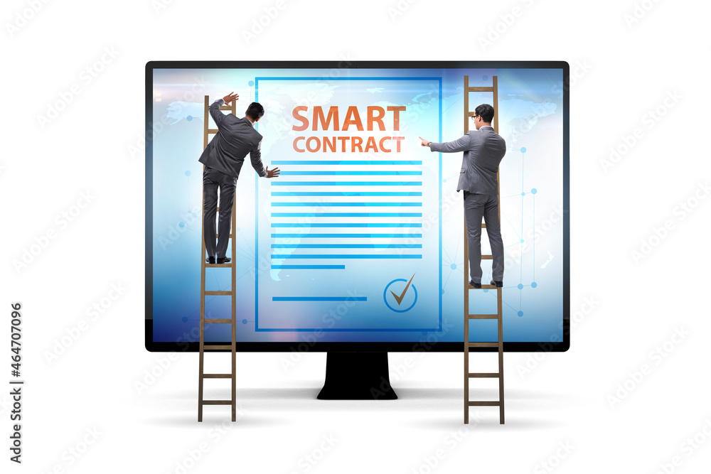 Smart contracts as illustration of blockchain technology Smart contracts as illustration of blockchain technology