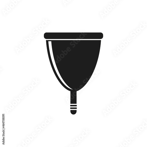 Menstrual cup icon. Vector. Flat design.