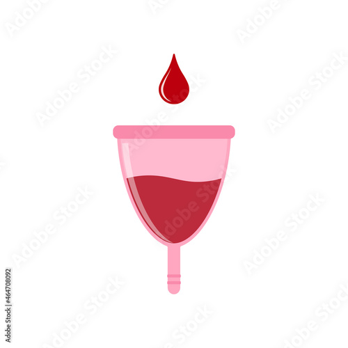 Menstrual cup icon. Vector illustration. 