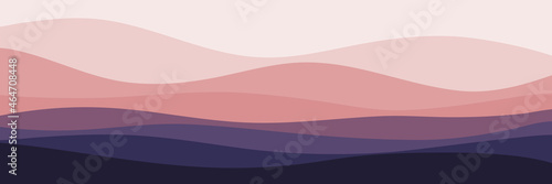 abstract purple landscape wave pattern vector design for wallpaper, backdrop, background, web banner, and design template	