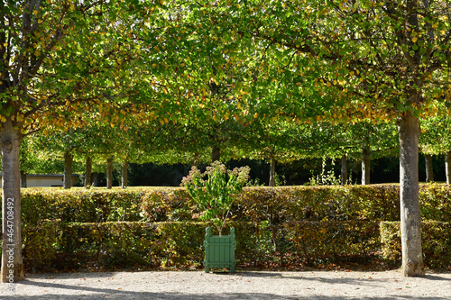 Versailles; France - october 14 2018 : Petit Trianon park in the Marie Antoinette estate photo