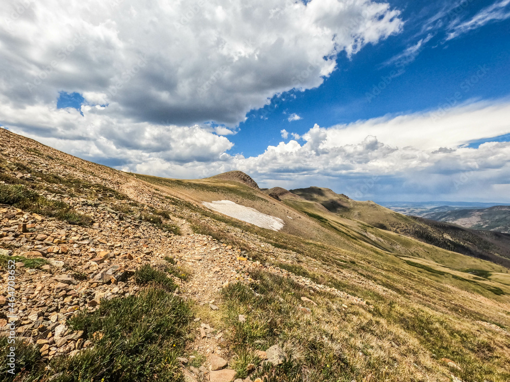 Beautiful sceneries along the San Juan Mountains on the 485 mile Colorado Trail, Colorado Beautiful sceneries along the San Juan Mountains on the 485 mile Colorado Trail, Colorado