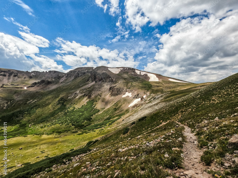 Stunning sceneries along the San Juan Mountains on the 485 mile Colorado Trail, Colorado