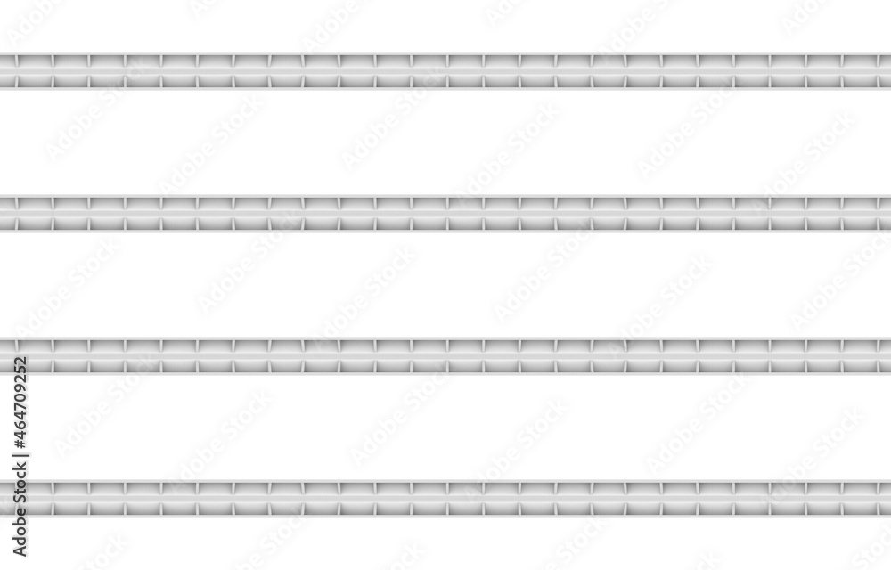 3d rendering. Modern light minimal Horizontal panel plate corner wall design background. 3d rendering. Modern light minimal Horizontal panel plate corner wall design background.