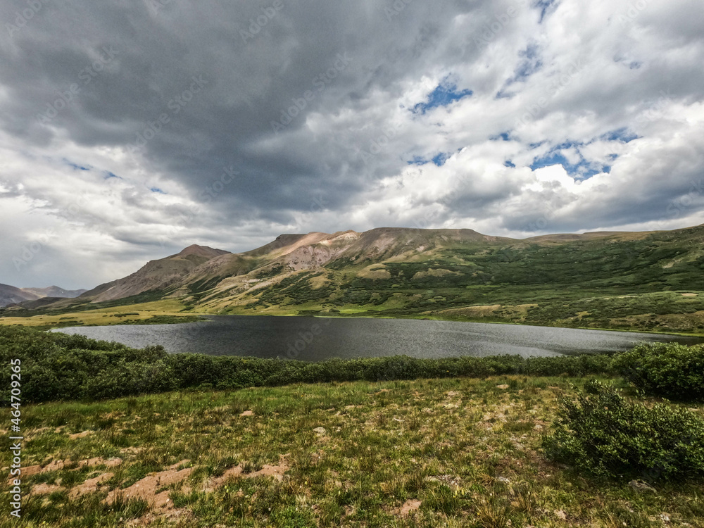 The Cataract Lake on the 485 mile Colorado Trail, near Lake City, Colorado