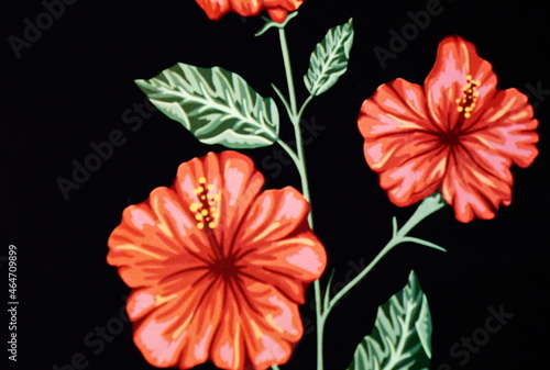 Fototapeta Naklejka Na Ścianę i Meble -  nice red flower abstract background. illustration background 