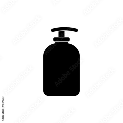 Skin care, natural lotion, face or hand cream or soap vector icon