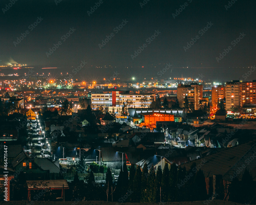 night view of the city