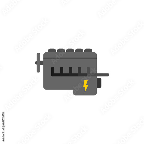 Car motor engine vector icon