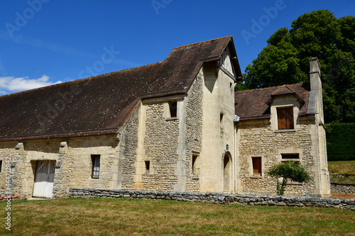 Villarceaux; France - july 28 2018 : historical castle