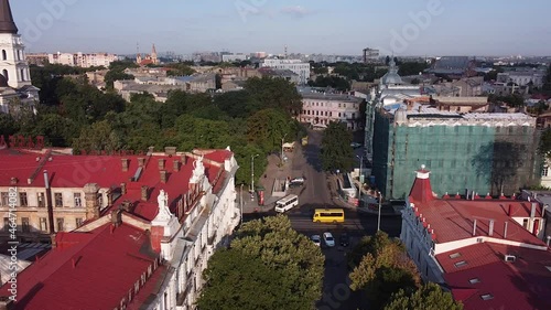 Odessa Ukraine deribasovskaya street panoramic view photo