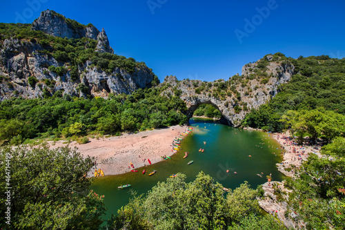 Photos Pont d'Arc, a Natural Bridge Carved Out by the Ardeche River, South-Central Fran