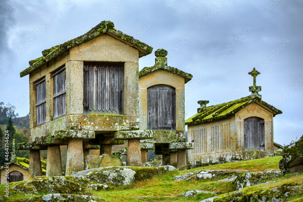 Granaries in the Village of Lindoso, Portugal Granaries in the Village of Lindoso, Portugal