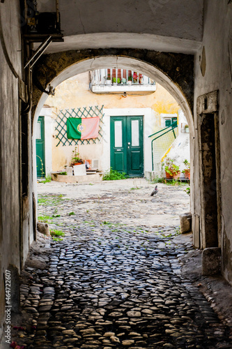 narrow street in old town