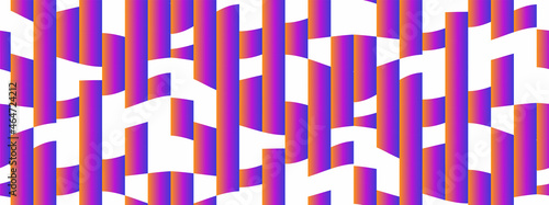 Vector seamless pattern. Abstract geometric design with colorful stripes.