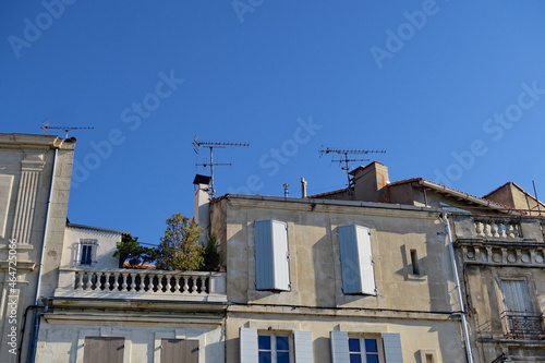 Sud de la France. Maisons typiques.