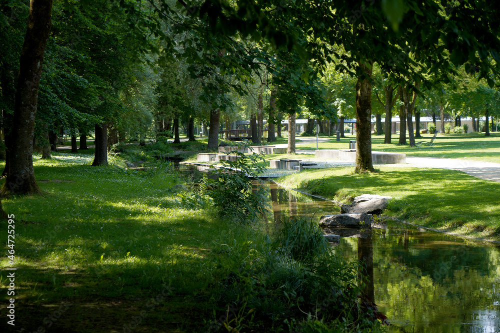 Fototapeta premium maintained park for recreation for all open in Germany