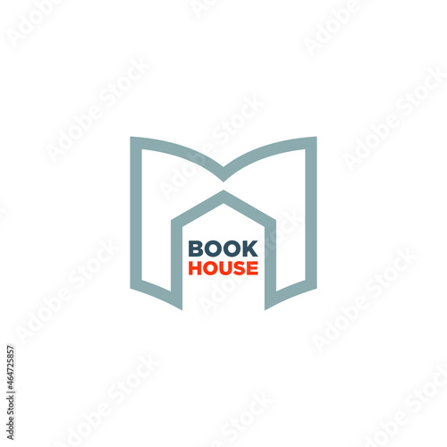 bookhouse logo design with geometry photo