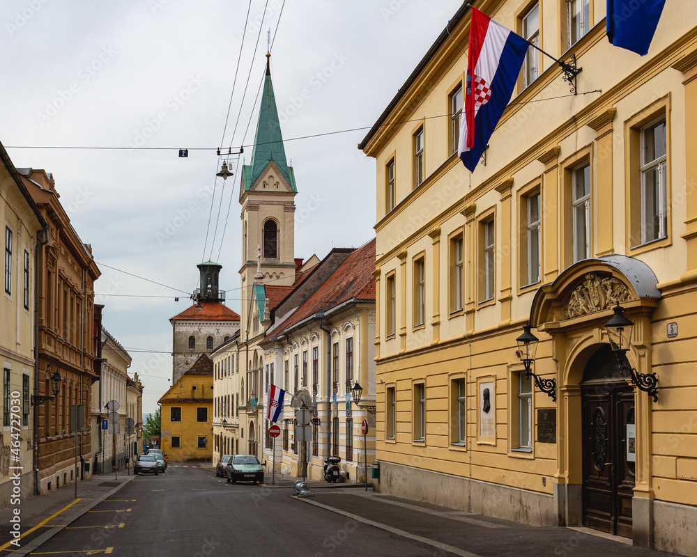 Obraz premium View to the old town of Zagreb