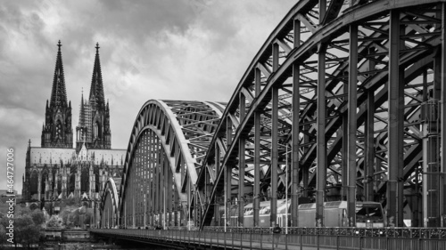 Bridge over Rhine in Cologne