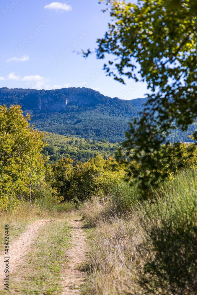 Paysage du Cirque du Bout du Monde à Saint-Etienne-de-Gourgas (Occitanie, France)