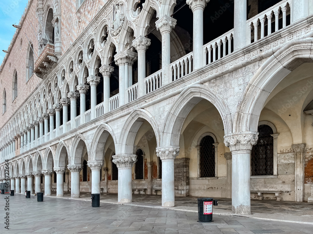 Palazzo Ducale, Doge's Palace on San Marco square early in the morning, Venice, Italy