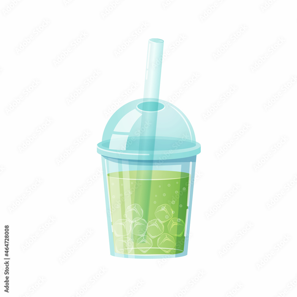 Vector citrus lemonade icon. Refreshing summer citrus drink in plastic cup for design street cafe. Vector citrus lemonade icon. Refreshing summer citrus drink in plastic cup for design street cafe.