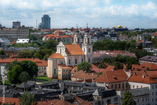 Aerial view of Church of St. Catherine - Vilnius, Lithuania