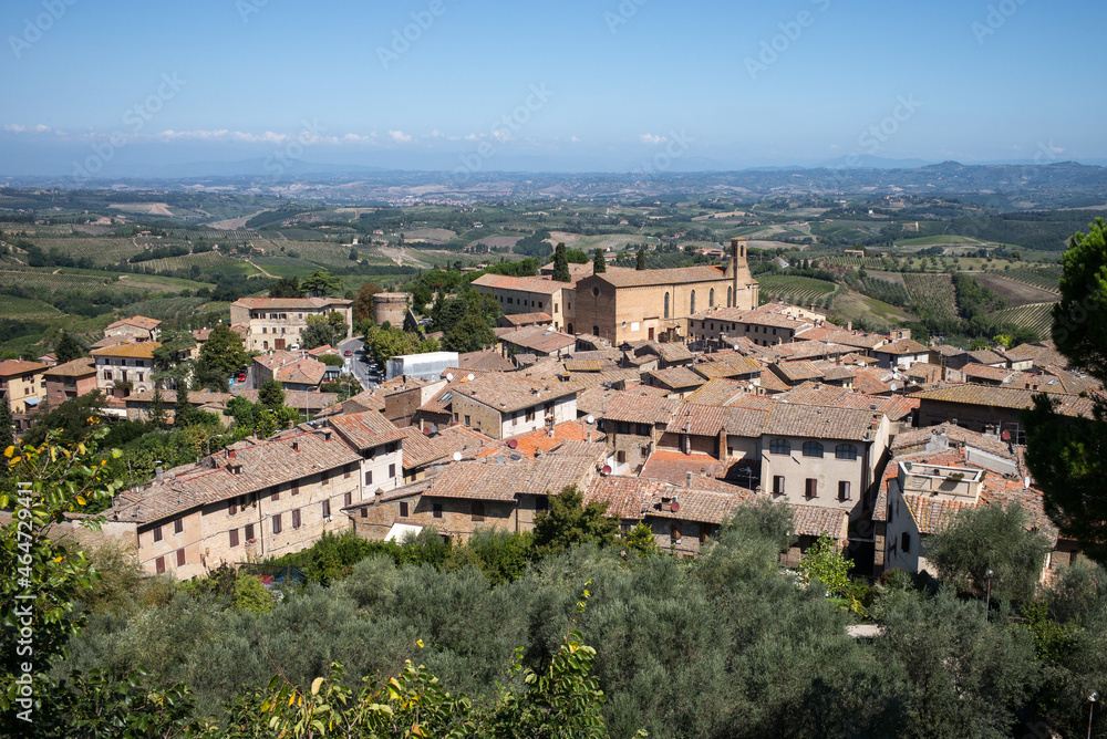 Panoramic view of San Gimignano Italy