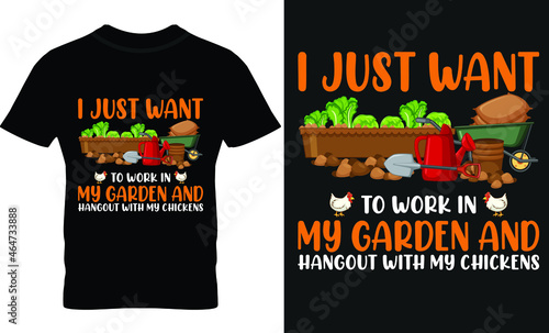 Funny Gardening t shirt design