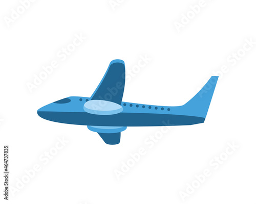 blue airplane icon © djvstock