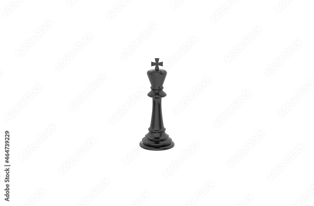 chess pieces bishop isolated on white background,  Business, competition, strategy, leadership and success concept - 3d illustration, 3d rendering