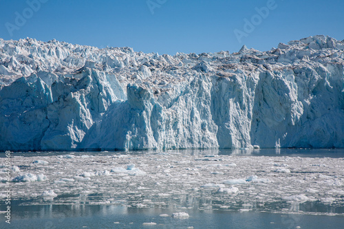 Face of a glacier in Disko Bay, Greenland