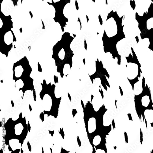 Abstract modern leopard seamless pattern. Animals trendy background. Black and white decorative vector illustration for print  card  postcard  fabric  textile. Modern ornament of stylized skin