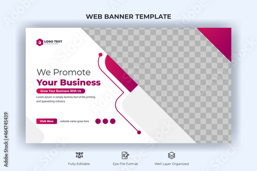 Creative corporate social media web banner and youtube thumbnail template | Youtube live stream video thumbnail for marketing agency | video thumbnail | Youtube thumbnail