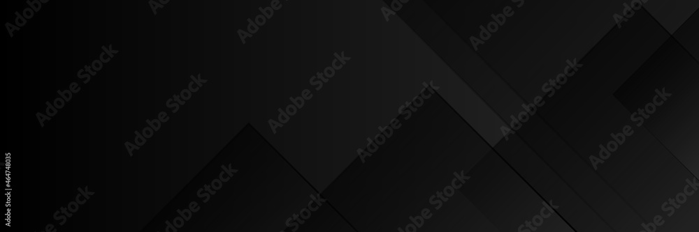 Black vector abstract graphic design banner pattern background template.