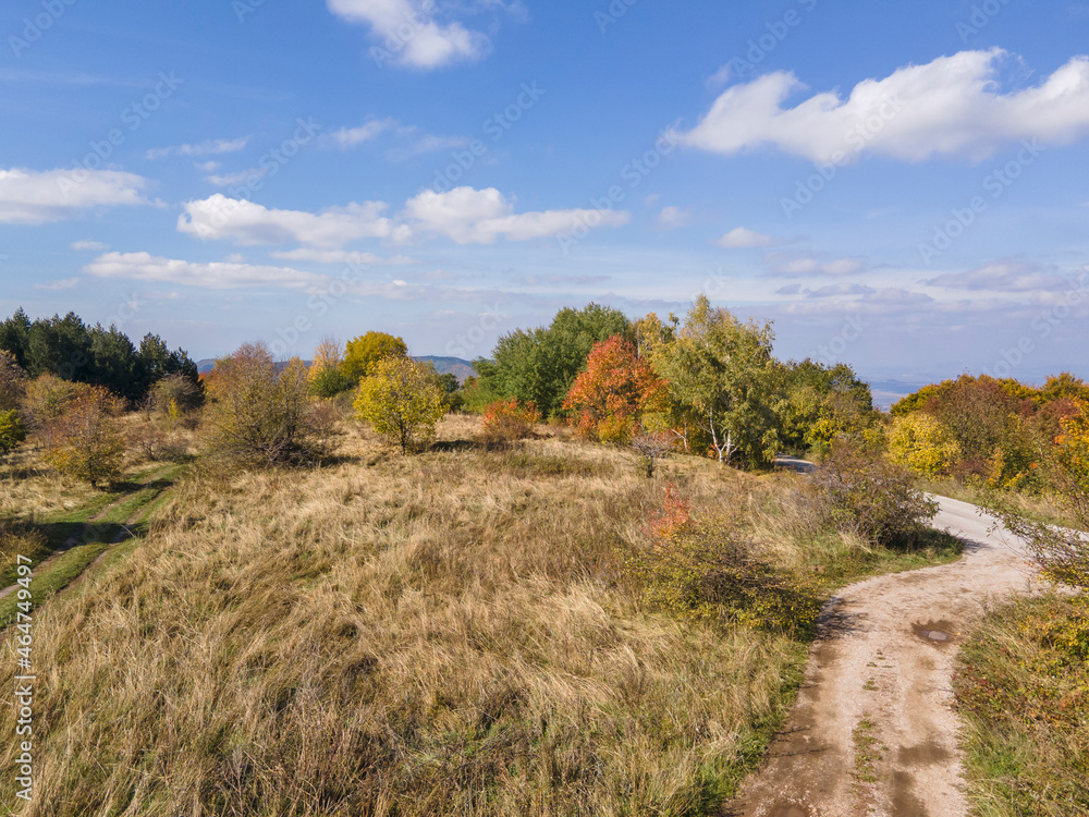 Obraz premium Aerial Autumn view of Vitosha Mountain, Bulgaria