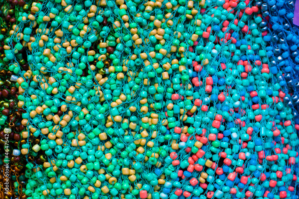 handmade necklaces, close-up background image handmade necklaces, close-up background image