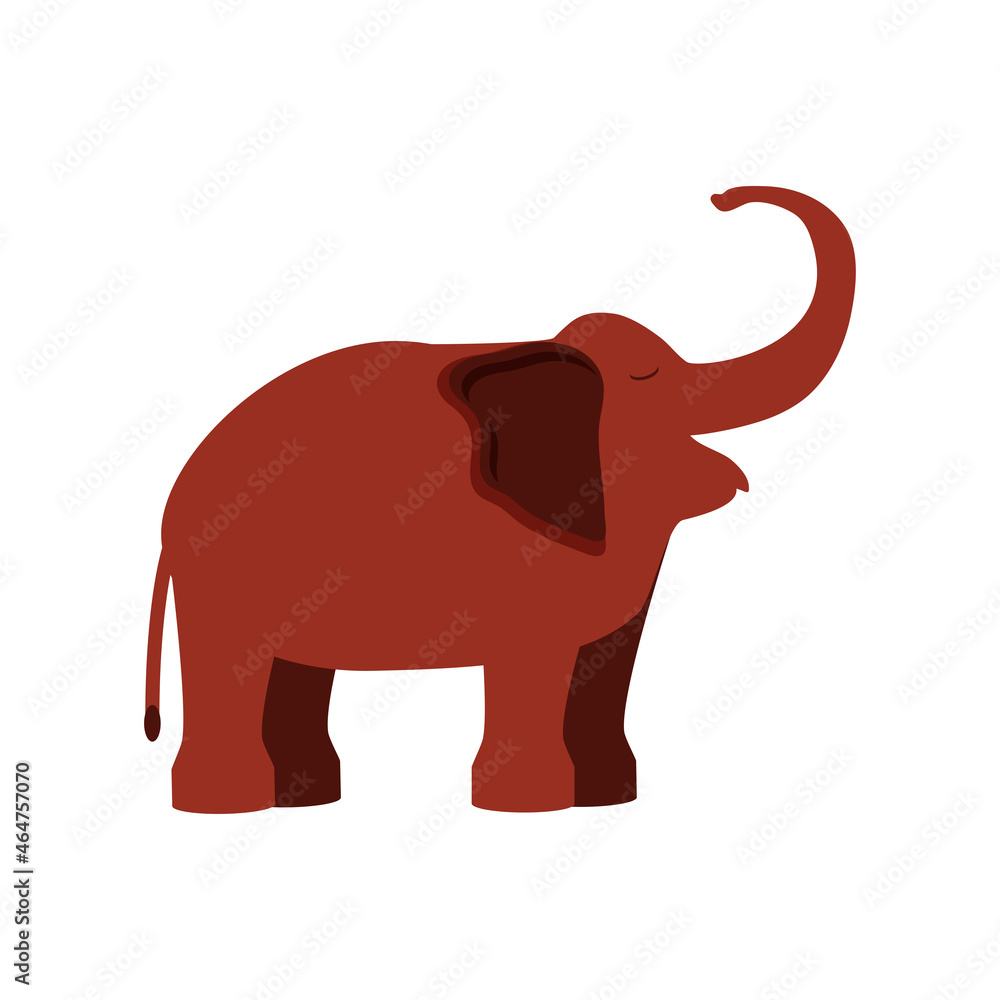 Obraz premium brown elephant icon