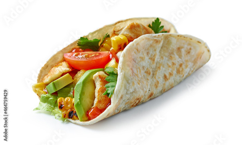 Bild auf Leinwand mexican food taco