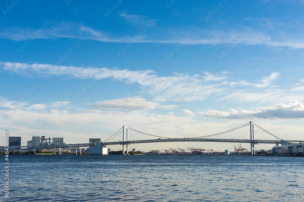 東京湾　レインボーブリッジの風景