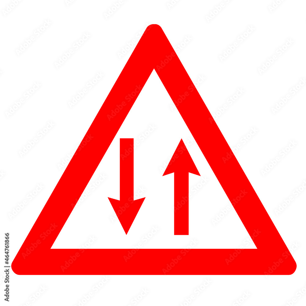 red triangle transportation road warning two way red triangle transportation road warning two way