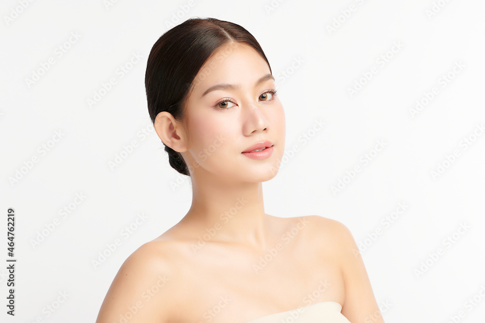 Beautiful young asian woman with clean fresh skin on white background, Face care, Facial treatment, Cosmetology, beauty and spa, Asian women portrait. Beautiful young asian woman with clean fresh skin on white background, Face care, Facial treatment, Cosmetology, beauty and spa, Asian women portrait.