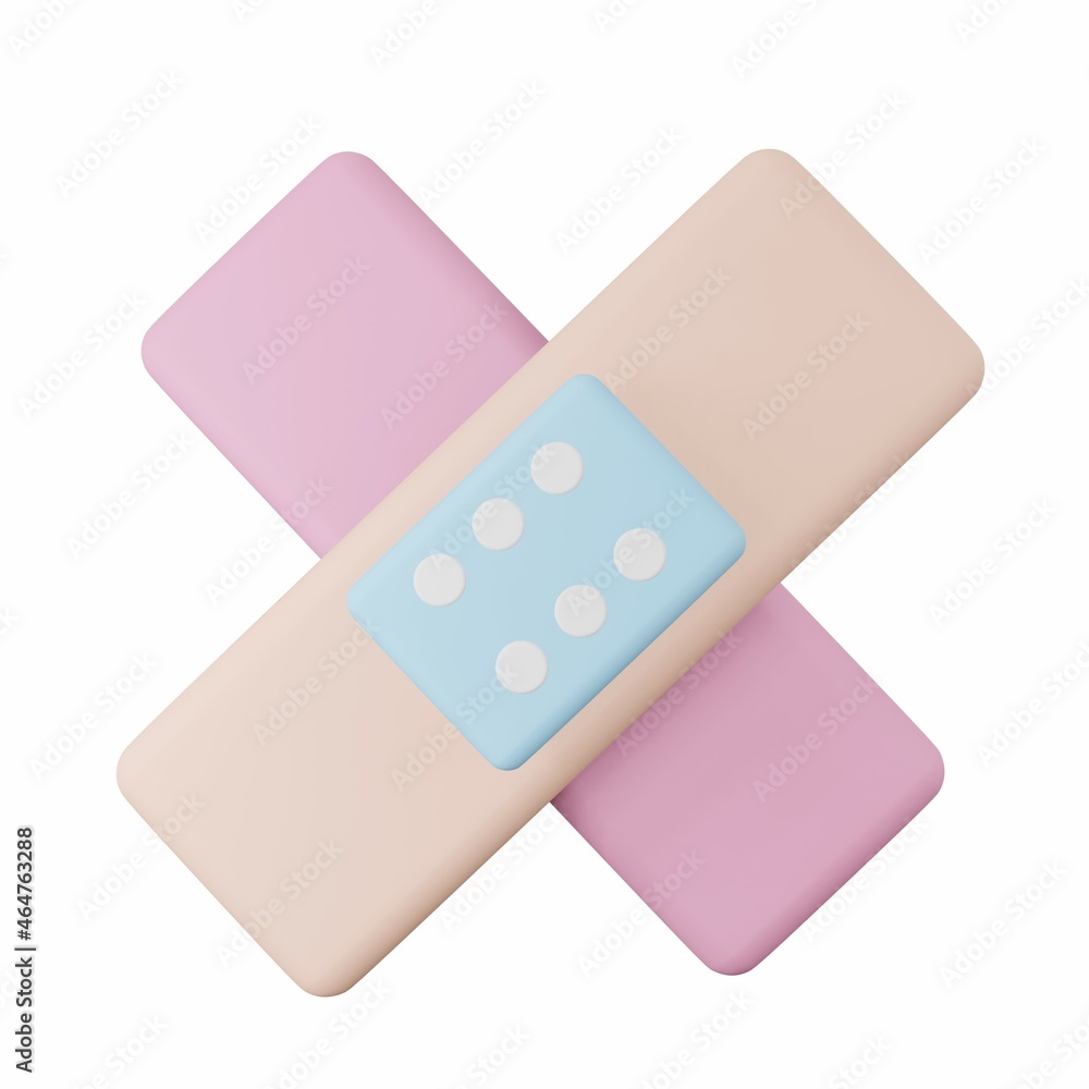 Bandage - 3D Health Care Illustration Pack Bandage - 3D Health Care Illustration Pack