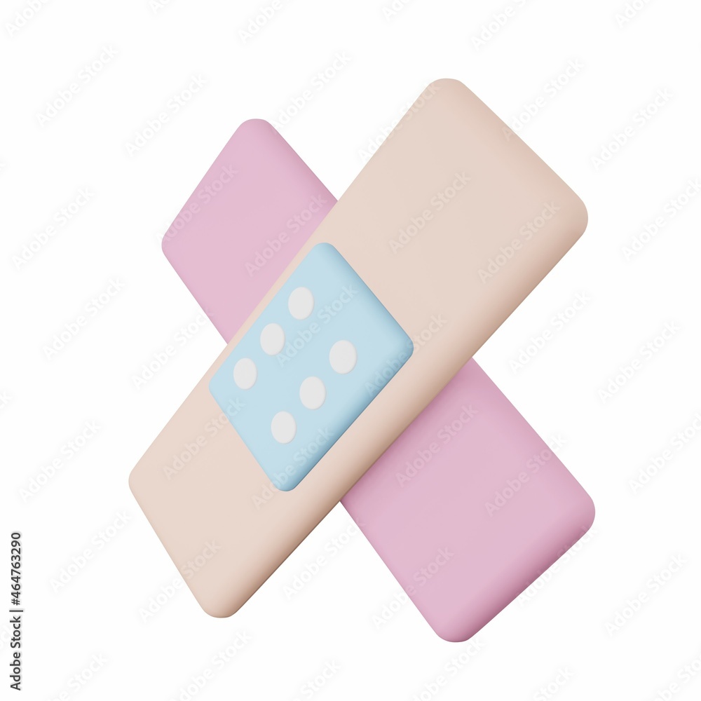Bandage - 3D Health Care Illustration Pack