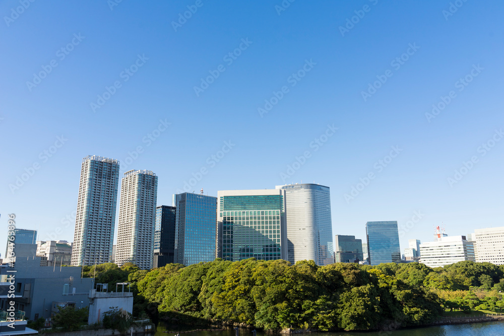 Fototapeta premium 東京の風景 ベイアリアのビル群