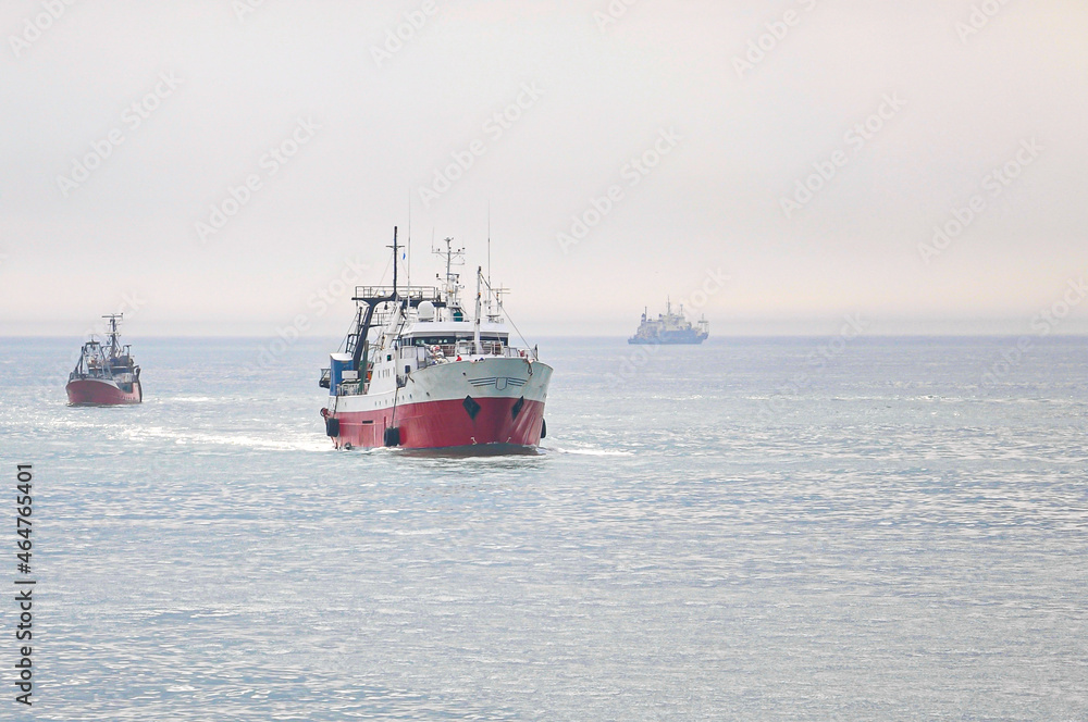 Ships in the Atlantic Ocean